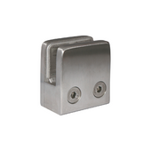 Stainless Glass Clamp for Square Post (Flush)