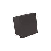 Black Cube End Cap 1-9/16" Diameter