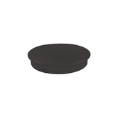 Black Round End Cap 1-2/3" Diameter IAM