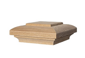 3-1/2 "D" Style Wood Newel Cap