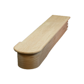 Single Bullnose Reversible Start Step, Includes Riser and Trim
