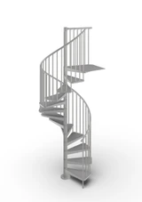Interior 55" Dia. Metal Spiral Staircase