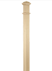 Box Newel with Trim 3-1/2"