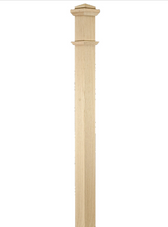 Box Newel with Trim 3-1/2"