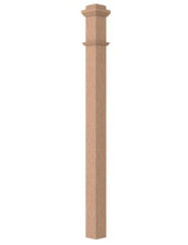 Box Newel with Trim 3-1/2"