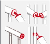 Multi Angle Fittings for Round Wood Handrail