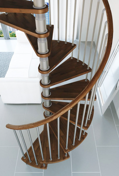 Wood Handrail Option for Phola, Select Stair Width
Black Composite Handrail is Standard with each unit
Wood Handrail will match the Wood Step Color