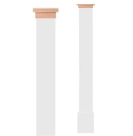 Victorian Primed Box Newel 6-1/4 Base