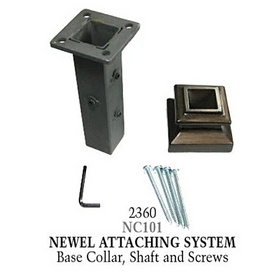 Low Profile Newel Mount Kit 1-3/16" Square
