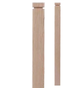 Raised-Top Craftsman Straight 3-1/4" Box Newel