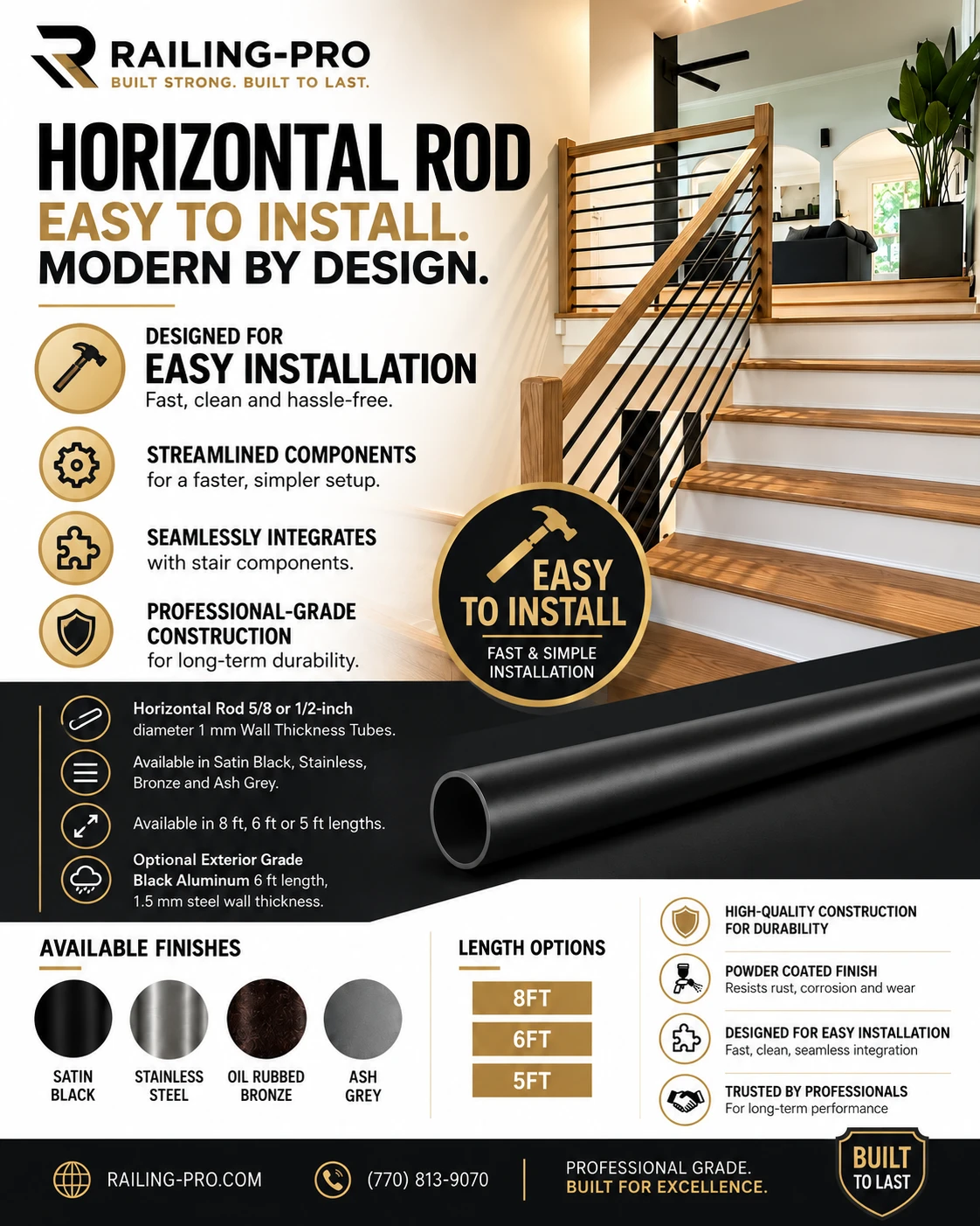 Horizontal Rods Specification