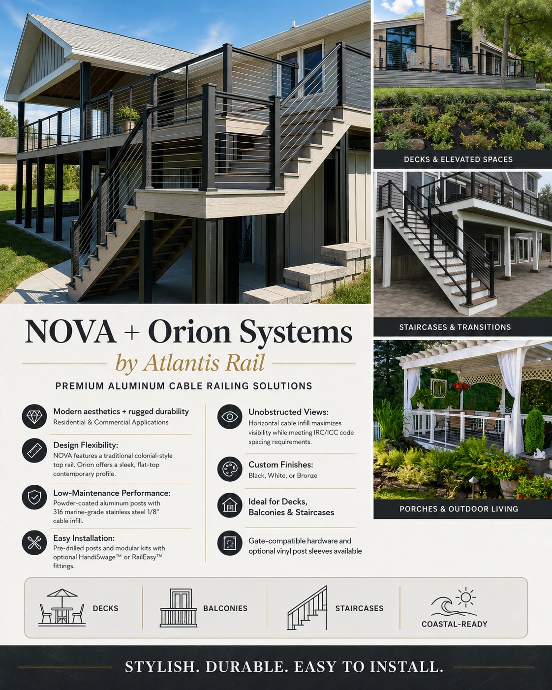 Nova + Orion Railing System