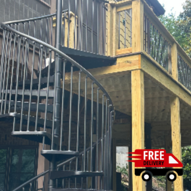 Exterior Spiral Staircase