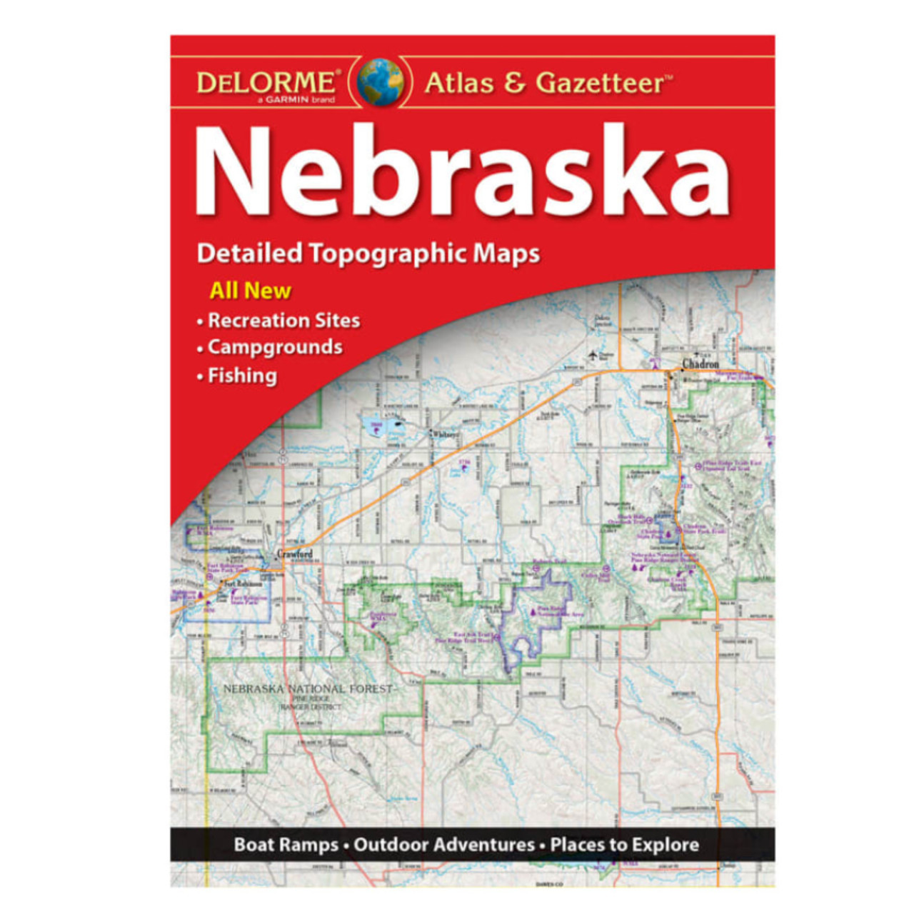 Garmin New OEM DeLorme® Atlas & Gazetteer Paper Maps, 010-13190-00 ...