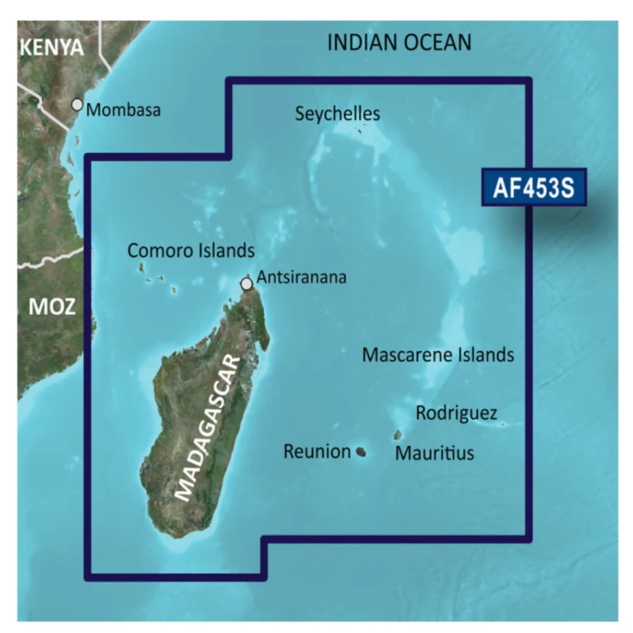 Garmin New OEM Indian Ocean, Mascarene Plateau and Madagascar Charts ...