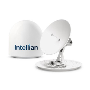 Intellian T4-101BW3H t100N 1m Maritime Global Satellite TV Antenna System in v100NX Matching Radome with heating device