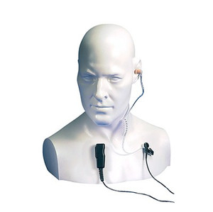 Entel EA15/750 Acoustic tube earpiece with tie clip microphone / PTT