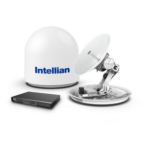 Intellian V60e 65cm Ku-Band Maritime Vsat Antenna System - 6w Single Buc Single Cable - Lightweight