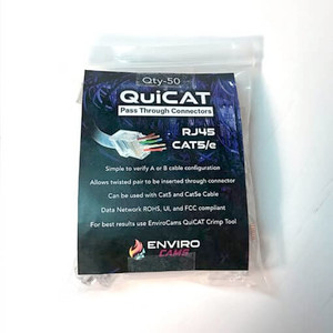 Enviro Cams EZCONNCAT550BAG QuiCAT RJ45 Cat5/e Connectors