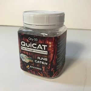 Enviro Cams EZCONNCAT650BO QuiCAT RJ45 CAT6 Connectors