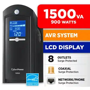 Enviro Cams UPS1500LCD UPS Back-up Power Source (CyberPower)