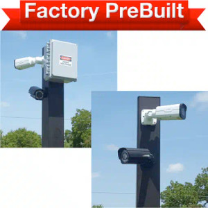 Enviro Cams EGSPB-2 Triple Lane/Entry or Gate IP Security Camera System (2 Poles)