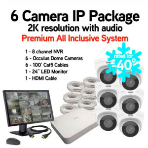 Enviro Cams 6CamIPPackage 6 Camera IP Secuity System Package with Audio (Rated for -40 Degrees)