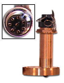 Furuno 525ST-MSC7  525ST-MSC7 Bronze Thru-Hull Multisensor with 7 Inch Stem, 600W (8-Pin)