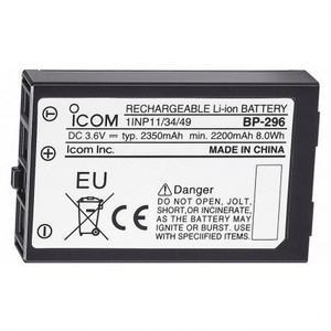 Icom BP296 3.6V 2350mAh Li-Ion battery (M37)