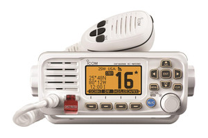 Icom M330 WHITE White marine compact VHF fixed mount