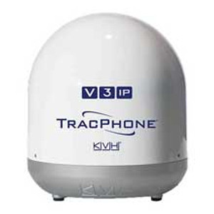 KVH 01-0335-13 Tracphone v3-ip, white base