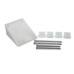 Power Pole AW-22deg-Kit-WT Transom mount wedge kit 22 degree vertical correction-White