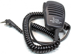 Icom HM186LS Compact speaker microphone with earphone jack (2 pin connector)