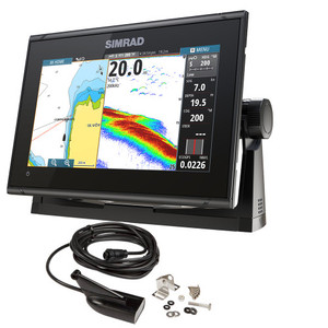Simrad 000-13211-002 GO9 XSE Chartplotter/Fishfinder w/MED/HI Downscan Transom Mount Transducer  C-MAP Discover Chart [CWR-87998]