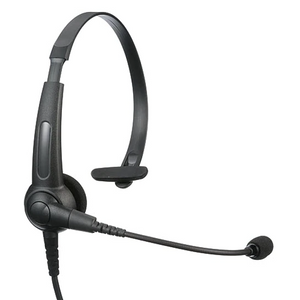 Motorola PMLN6635 Lightweight Over-the-Head Headset, Single Muff, In-line PTT and Boom Mic