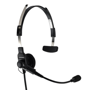 Motorola RMN4016 Lightweight Single Muff Adjustable Headset with Swivel Boom Microphone and In-Line PTT - Intrinsically Safe (FM)