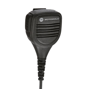 Motorola PMMN4013 Remote Speaker Microphone with Ear Jack, Coiled Cord and Swivel Clothing Clip Intrinsically Safe (FM)