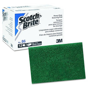 SCOTCH-BRITE-CS SCOTCH-BRITE H.D. SCOURING PADS NO.86 (12/6x9")