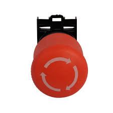 M22-PVT PUSHBUTTON ACTUATOR, 22MM E-STOP RED, TWIST-RELEASE