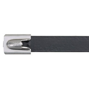 Panduit MLTFC2H-LP316 CABALE TIE, Blk Coated Stainless Steel 316; 7.9", PACK-50