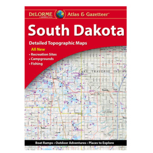 Garmin New OEM DeLorme® Atlas & Gazetteer Paper Maps South Dakota, 010-13226-SD