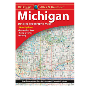 Garmin New OEM DeLorme® Atlas & Gazetteer Paper Maps Michcigan, 010-13226-MC