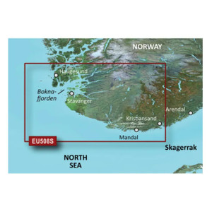 Garmin New OEM Norway, Kristiansand to Haugesund to Ryfylke Charts BlueChart g3 Vision | VEU508S | microSD/SD, 010-C1070-00