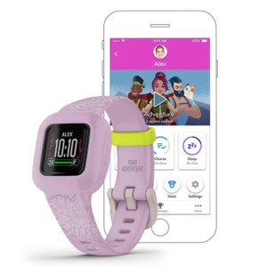 Garmin New OEM vívofit® jr. 3 Lilac Floral, 010-02441-21