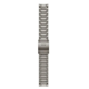 Garmin New OEM QuickFit® 22 Watch Straps Swept-link Titanium Bracelet, 010-12738-01