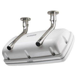 NavPod SystemPod Pre-Cut for Simrad G09 & GO9-XSE / B&G Vulcan9 & Vulcan9R, on the right *AND* 1 additional instrument (3.6" hole) on the left for 9.5" wide guard