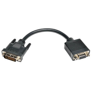 Eaton P120-08N - 8" DVI-MALE/VGA-FEMALE CBL