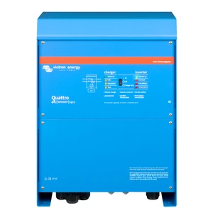 Victron Quattro Inverter/Charger 48 VDC - 10,000W - Dual 100AMP 120V AC Inputs - 140AMP Battery Charger - Stackable