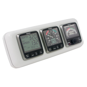 NavPod InstrumentPod Pre-Cut for three instruments (3.6" hole) for 9.5? wide guard