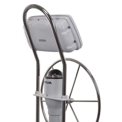 NavPod SystemPod Pre-Cut for Raymarine eS95/eS97/eS98 & AXIOM PRO 9 on the right *AND* 2 additional instruments (3.6" holes) on the left for 12? wide guard